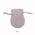 thumbnail image 4 of Sonducket 50 Uds bolsa de joyería con cordón de doble cara bolsa de elevación de pila regalos adornos de franela redonda embalaje de joyería boda Ropa, zapatos y accesorios Miscelánea Gris Sonducket AP015690-03, 4 of 6