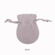thumbnail image 3 of Minnieouse 50 Uds bolsa de joyería con cordón de doble cara bolsa de elevación de pila regalos adornos de franela redonda embalaje de joyería boda Ropa, zapatos y accesorios Miscelánea Gris Minnieouse AP015690-03, 3 of 6