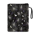thumbnail image 2 of HELLHERO Polyester Fabric Tote Bags for Librarian - Classic for Bible or Book Handle, 11.42 x 8.66 Inch, Skeleton Spiderweb, 2 of 8
