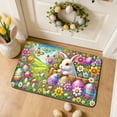 thumbnail image 7 of FEOLGEHLY Happy Easter Door Mat, Bunny Eggs Welcome Doormat for Indoor Outdoor, Spring Floor Mat Non-Slip Washable for Porch Front Door Entrance, 16x24 inch Easter Decorations Door Mat, A, 7 of 7