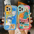 thumbnail image 2 of Funda de silicona suave de dibujos animados Retro superbonita de lujo para iPhone 14 11 12 Pro Max 13 XR X XS 7 8 Plus funda trasera de ambiente de verano Tan Jianjun unisex, 2 of 2