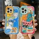 thumbnail image 2 of Funda de silicona suave de dibujos animados Retro superbonita de lujo para iPhone 14 11 12 Pro Max 13 XR X XS 7 8 Plus funda trasera de ambiente de verano Tan Jianjun unisex, 2 of 2