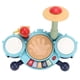 thumbnail image 1 of Juego de batería para niños pequeños, electrónico, multifuncional, seguro, de colores brillantes, instrumentos para bebés con micrófono, juguete de regalo para niños, 1 of 15