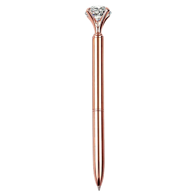 Ballpoint Pens Metal Crystal Diamond Pen Pen for Journaling Retractable  Fancy Pens Gifts for Women School Wedding Office Home Supplies 1Ml Metal F