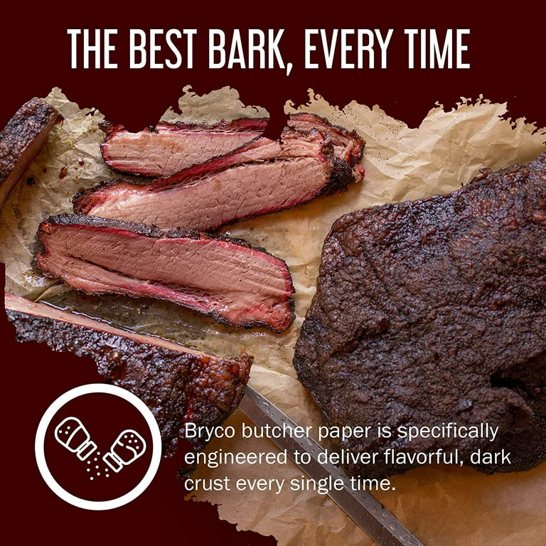 Bryco Goods Brown Kraft Butcher Paper Roll - 18 inch x 100 Feet Brown Paper Roll for Wrapping and Smoking Meat, BBQ Paper for The Perfect Brisket