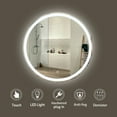 thumbnail image 3 of Sinber 32" Round Makeup Vanity Wall LED Bathroom Mirrors with Illuminated Light and D-Fog, 3 of 13