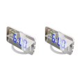 thumbnail image 2 of Sidaley Proyector Reloj digital ajustable Linterna LED Lámparas de noche automáticas Termómetro Relojes de proyección para el dormitorio Luz blanca, azul 2piezas, 2 of 6