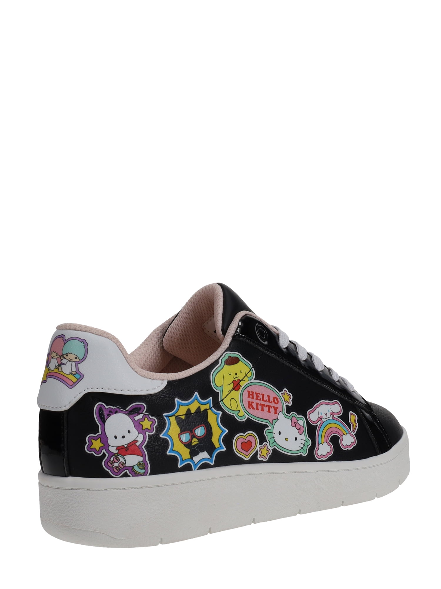 Hello Kitty® And Friends by Sanrio® Women's Black Casual Court Sneakers