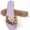 Purple, variant on Women’s Floral Lace Strap Sandals – Boho Summer Slides with Colorful Flower Pattern, Trendy Indoor & Outdoor Casual Sandals