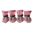 thumbnail image 4 of 4PCS Dog Mesh Shoes, Reflective Breathable Pet Booties, Non‑Slip Wear‑Resistant Paw Protectors for Small Medium Dogs, 4 of 5