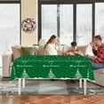 thumbnail image 6 of Disposable Christmas Tablecloth, Large Plastic Table Cover with Holiday Patterns for Party Catering Decor(Green), 6 of 6
