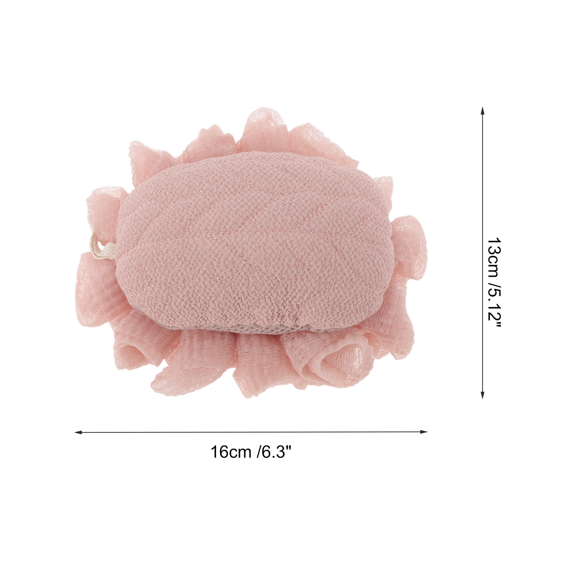 Unique Bargains Wheat Ears Bath Sponge 1 Pc Pink