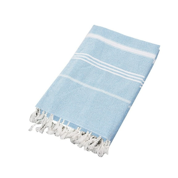 Turkish Cotton Beach Towel - Non-Stick Sand, Striped Design for Beach & Travel