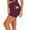Burgundy, variant on ACTIVE UNIFORMS Women's High Waist Yoga Shorts Tummy Control with Deep Pockets (Black, X-Small)