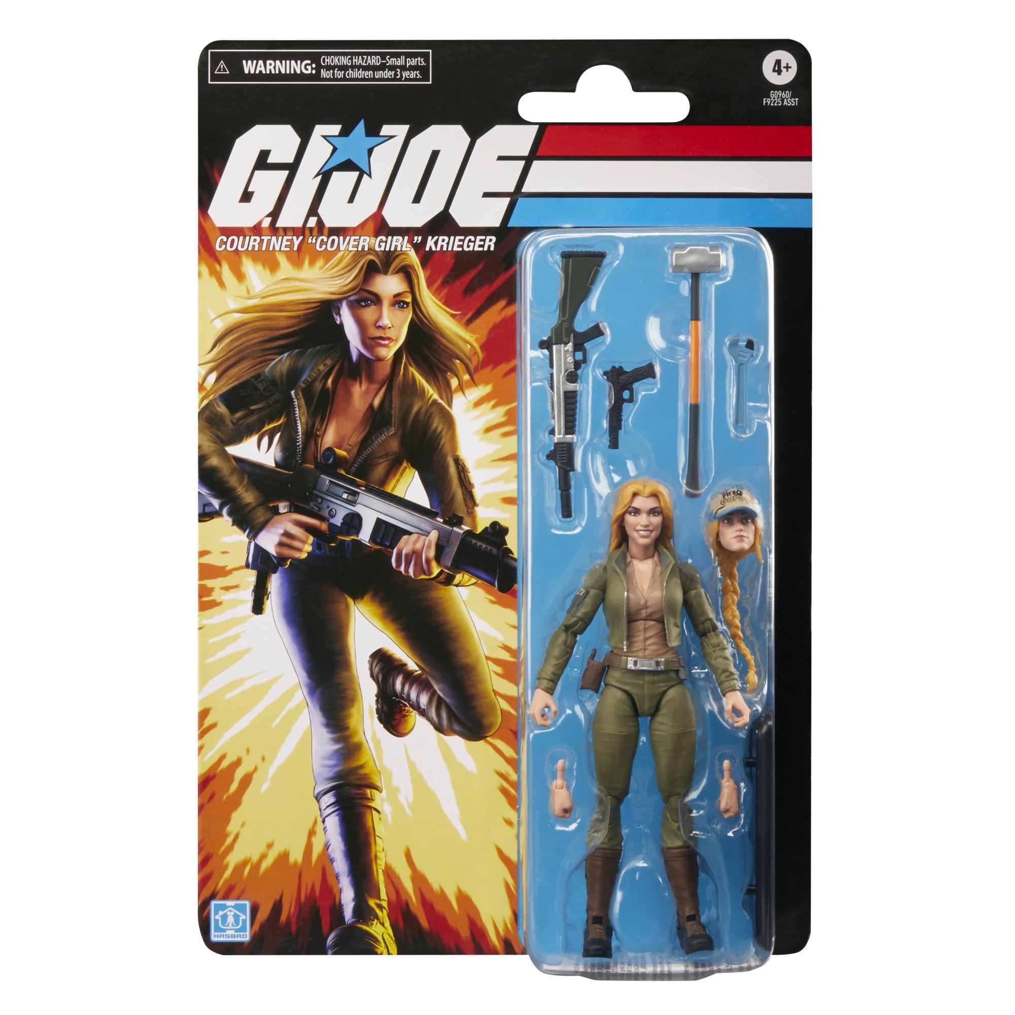 G.I. Joe Classified Series Retro Cardback, Courtney “Cover Girl” Krieger, 6” Action Figure