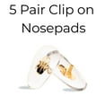 thumbnail image 2 of GMS Optical 17mm PVC Clip-On Replacement Nose Pads for Sunglasses, Eyeglasses & Other Eyewear (5 Pair, Clear), 2 of 6