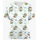 thumbnail image 3 of Camiseta de uniforme de trabajo de enfermera Camiseta de uniforme de trabajo de mujer Camiseta de manga corta con cuello en V Estampado de Toy Story de Disney Bolsillo de manga corta, 3 of 4