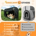 thumbnail image 4 of Jaula para Perros KingCamp XXL, Tienda Perrera Plegable y Rápida Montaje Negra, 4 of 8