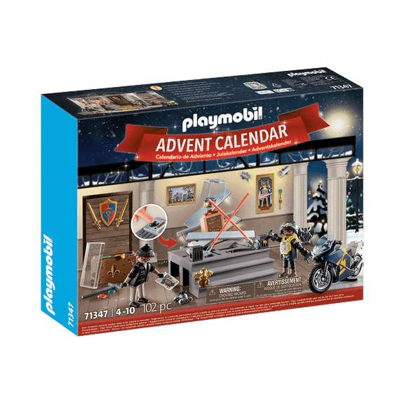 Playmobil Advent Calendar Police Museum Theft 71347 102pc Ages 4-10 Christmas Holiday Countdown