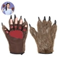thumbnail image 2 of Guantes de hombre lobo Pata Guantes de felpa de invierno sin dedos 1 par Fokelyi 221682, 2 of 8
