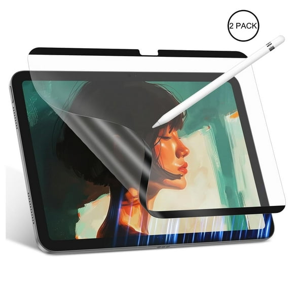 2 Pack Paper-Feel Magnetic Screen Protector for iPad 11/10th Generation A16 (11/10.9 Inch, 2025/2022), Write and Draw Like on Paper, Detachable and Reusable,Easy Install
