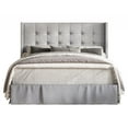 thumbnail image 2 of HMD Wilie Twin Tufted Upholstered Platform Bed, Silver Gray, 2 of 3