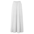 thumbnail image 4 of Gamivast Women's Skirt Pants High Waisted Elastic Waist Side Pockets Wide Leg Flowy Skirt Elegant Boho Trendy Casual Beach Vacation Travel Midi Skirt, 4 of 7