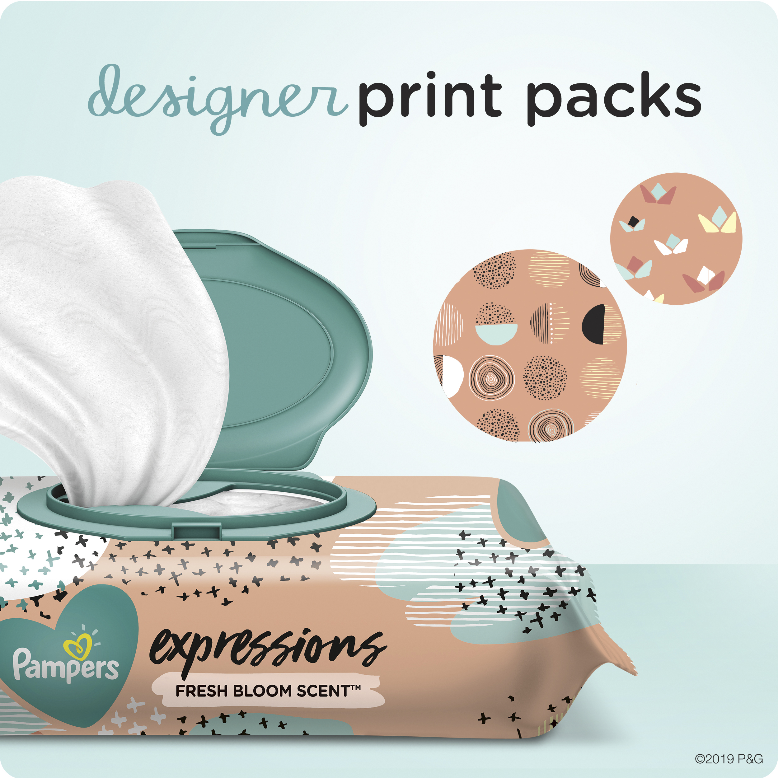 pampers fresh bloom wipes