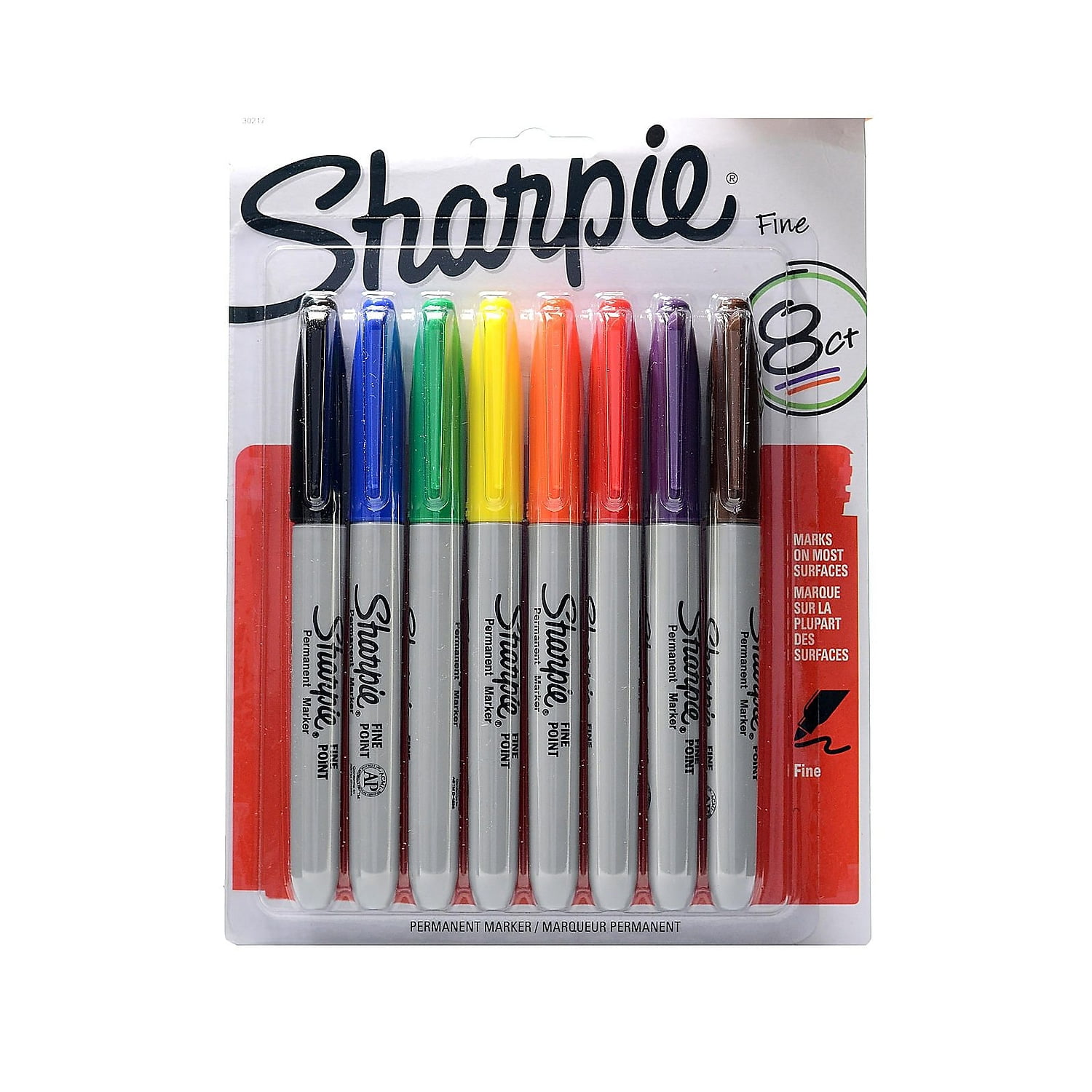 Sharpie Fine Point Permanent Marker Set set of 8 [Pack of 2] 62049-PK2