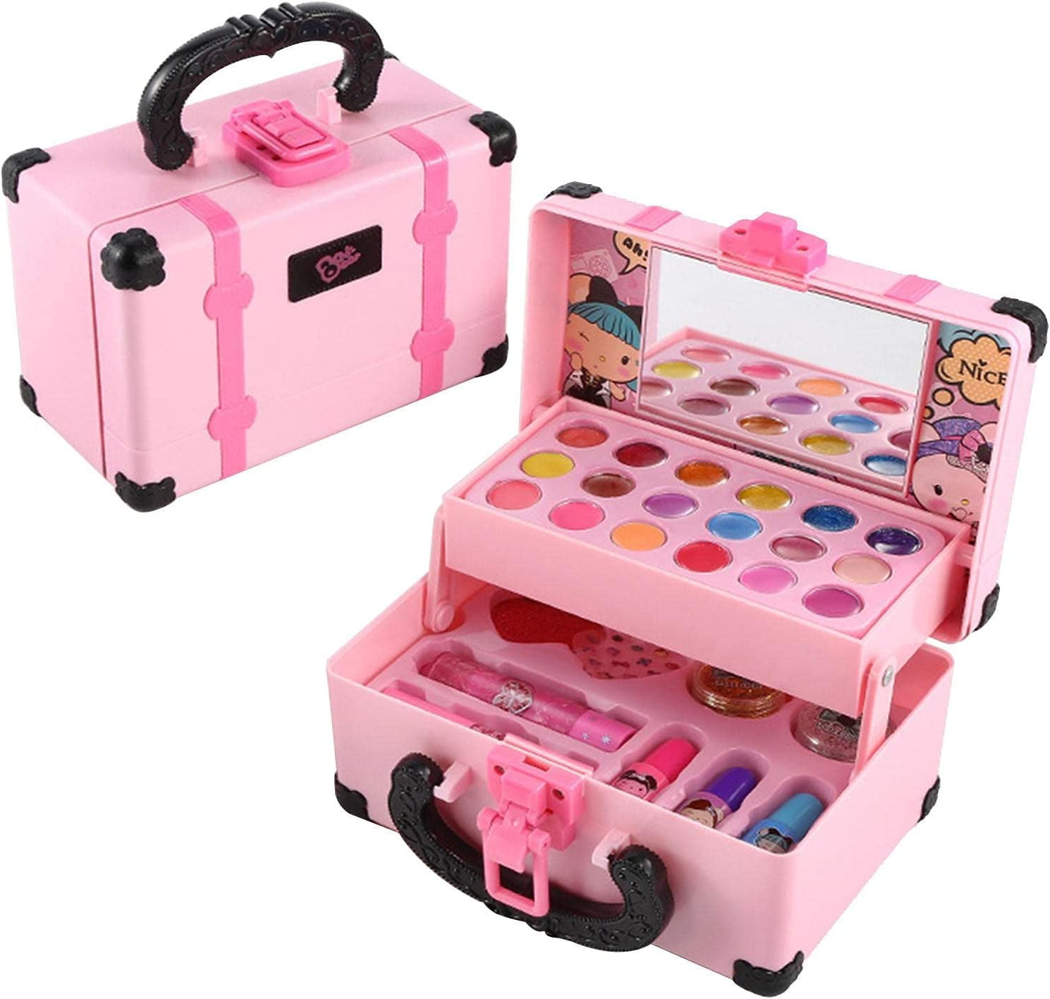 MesaSe Girls Makeup - Washable Makeup Set for Little Girls - Portable ...