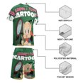 thumbnail image 4 of Looney Tunes Cartoons Boys Girls Short Sleeve Mesh T-Shirt And Shorts Outfit Set Summer Clothes Set for Kids, 4 of 8