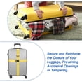thumbnail image 5 of 2" x 6.5' Luggage Strap Polyester Adjustable Suitcase Belt for Travel Packing Bag Closure Identify, Yellow 4 Pack, 5 of 6