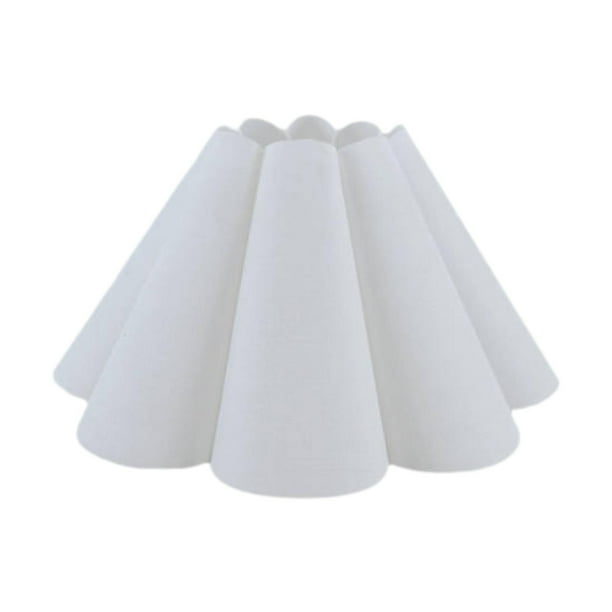 Pantalla de tela con pétalos, pantalla de tela, accesorios de iluminación, lámpara de pie ligera Blanco