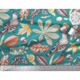 thumbnail image 3 of Soimoi Poly Georgette Fabric Bird & Leaves Print Fabric by the Yard 52 Inch Wide, 3 of 3