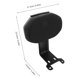 thumbnail image 2 of BESTYASH Cojín De Para Asiento Trasero De Motocicleta En Negro Compatible Con Scooters Eléctricos, 2 of 8