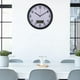 thumbnail image 3 of Reloj de pared moderno con fecha y temperatura, reloj de pared digital de 10 pulgadas, decorativo Negro, 3 of 8