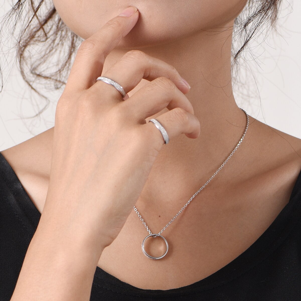 Skinny sterling silver rings discount