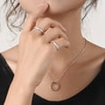 thumbnail image 2 of ChicSilver 3mm Silver Rings for Women Sandblast Finish Tarnish Resistant Comfort Fit Sterling Silver Promise Rings for Her Size 8, 2 of 7