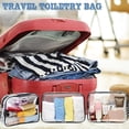 thumbnail image 4 of Clear Toiletry Bag, 12 Pack Travel Bag Carry on Travel Accessories Bag Airport Airline Bags Water Repellent Makeup Cosmetic Bag for Women, 4 of 8