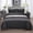Black, variant on BLEUM CADE 3 Piece Twin Quilt Set with 1 Pillow Shams,Purple Gray Lightweight Bedspread for All-Season,Handblock Striped Reversible Quilt Coverlet for Twin Bed