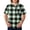 Green_001, variant on Domuza Scrubs for Men Top Plaid Stripe Printed V Neck Short Sleeve Work Uniform Relaxed Fit Comfy Soft Medical Workwear with 3 Pockets Green L
