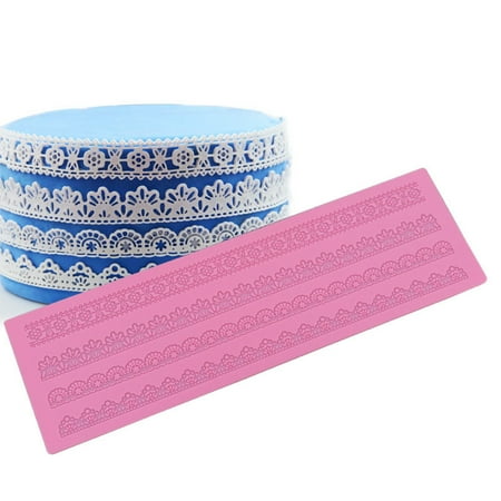 

Lace Mold Cake Border Decoration Fondant Wedding Lace Mat Cake Decorating T WL