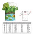 thumbnail image 2 of Frog Pond Life Womens Tops Women's Fashion Casual Short Sleeve Flower Print Round Neck Pullover Top Blouse, 2 of 6
