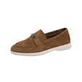 thumbnail image 2 of Bkhluea Women Metal Accent Slip On Loafer Shoes Comfortable Footwear For Office Work Daily Casual Outdoor Activities, 2 of 7