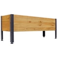 thumbnail image 4 of Wood Rectangular Garden Planter Box Raised Bed Outdoor,Planters for Outdoor Plants ,Elevated Herbs Vegetables Flowers Great Patio Deck Balcony, 4 of 12