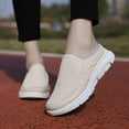 thumbnail image 2 of Women's Loafers with Breathable Leather Like Upper Women's Casual On Shoes Breathable Low Heel Comfortable Walking Shoes For Daily Wear With Jeans Shorts Pants Spring Summer Fall, 2 of 9