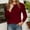 Red, variant on Sweaters for Women Long Sleeve Wool Blend Crewneck Pullover Sweater Tops (Red XL)