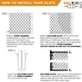 thumbnail image 4 of Slat Made in America Privacy Inserts for Chain-Link Fence, Double-Wall Vertical Bottom-Locking Slats with Wings for 4' Fence Height (Beige), 4 of 10