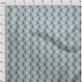 thumbnail image 3 of oneOone Cotton Poplin White Fabric Leaves & Floral Block Craft Projects Decor Fabric Printed By The Yard 42 Inch Wide, 3 of 4
