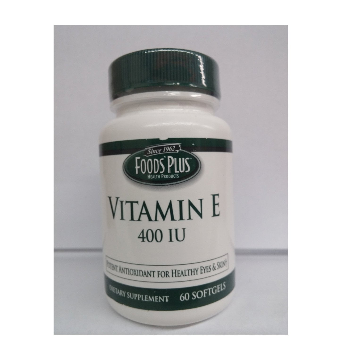 Food Plus Vitamin E 400 iu , Dietary Supplement, Antioxidant, 60